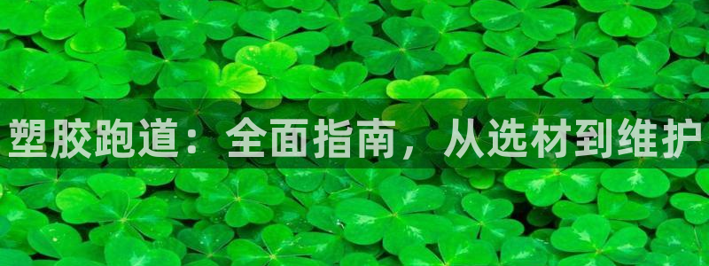 谈球吧入口:塑胶跑道:全面指南,从选材到维护